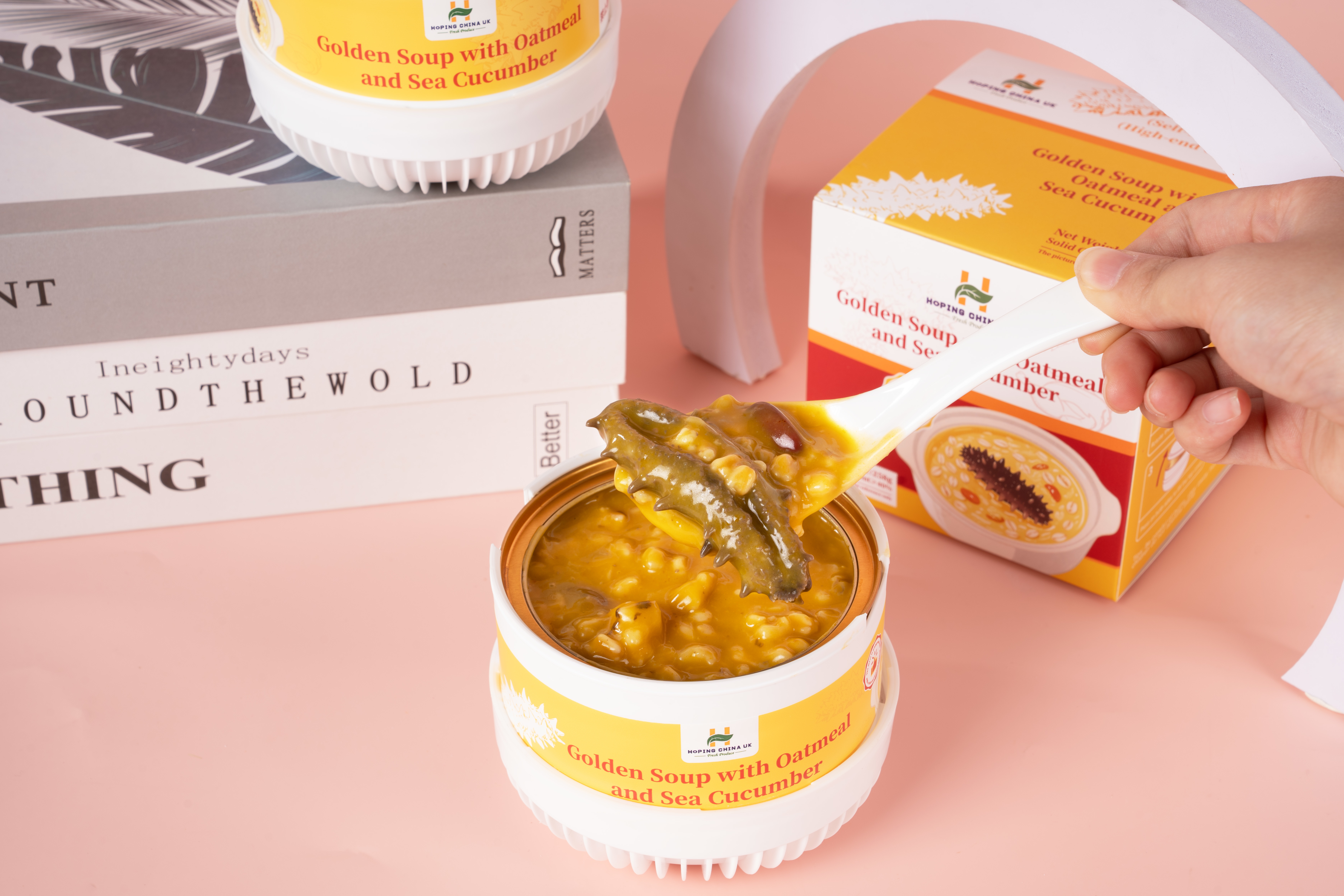 Τελευταίες εταιρικές υποθέσεις Χόπινγκ πορσελάνη Χρυσή σούπα Αβροβούτυρο Μαρίνι Καρύδια